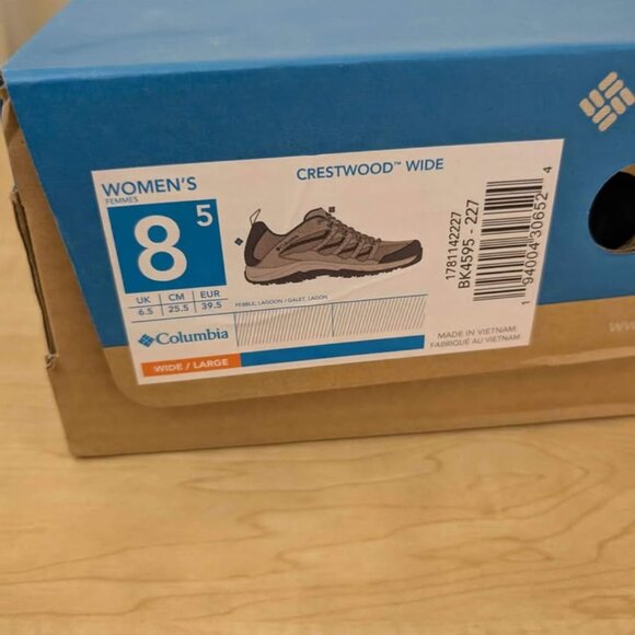 Columbia Size 8 Wide Women's Crestwood Hiking Boot - Picture 3 of 8